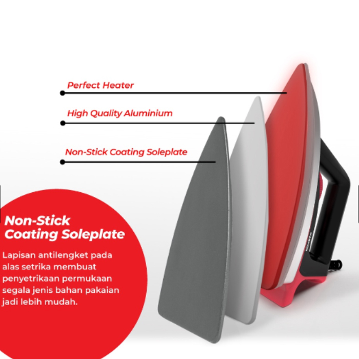 Maspion Setrika Listrik Dry Iron 350 watt - HA390 | HA-390